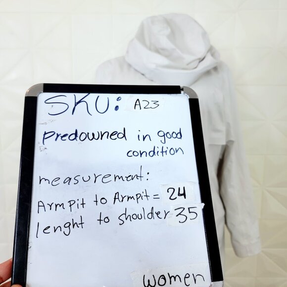 Lululemon Women's Vapor Rain Rebel Waterproof Hooded Rain Coat Jacket Size 14 - Picture 8 of 8